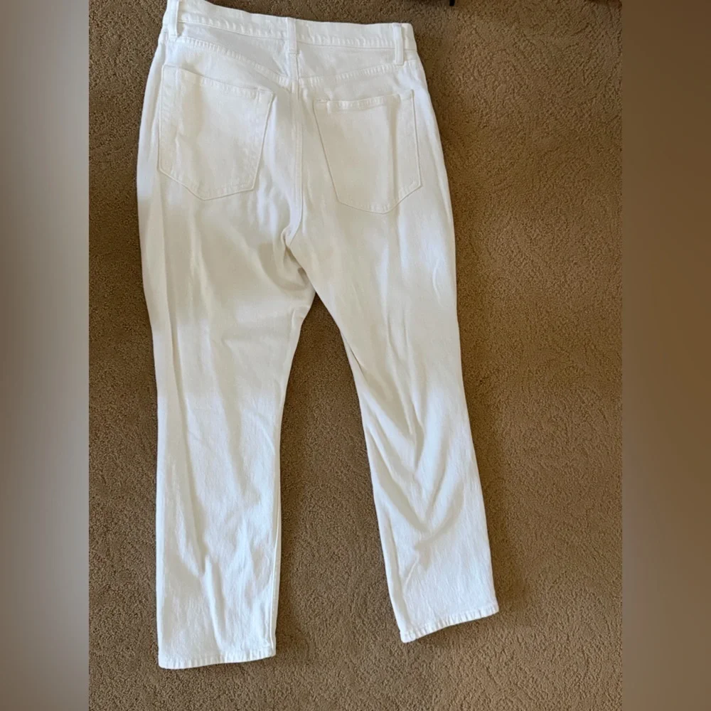 Abercrombie & Fitch Slim Straight Ultra High Rude Cream Curve Love Jeans, 10xs